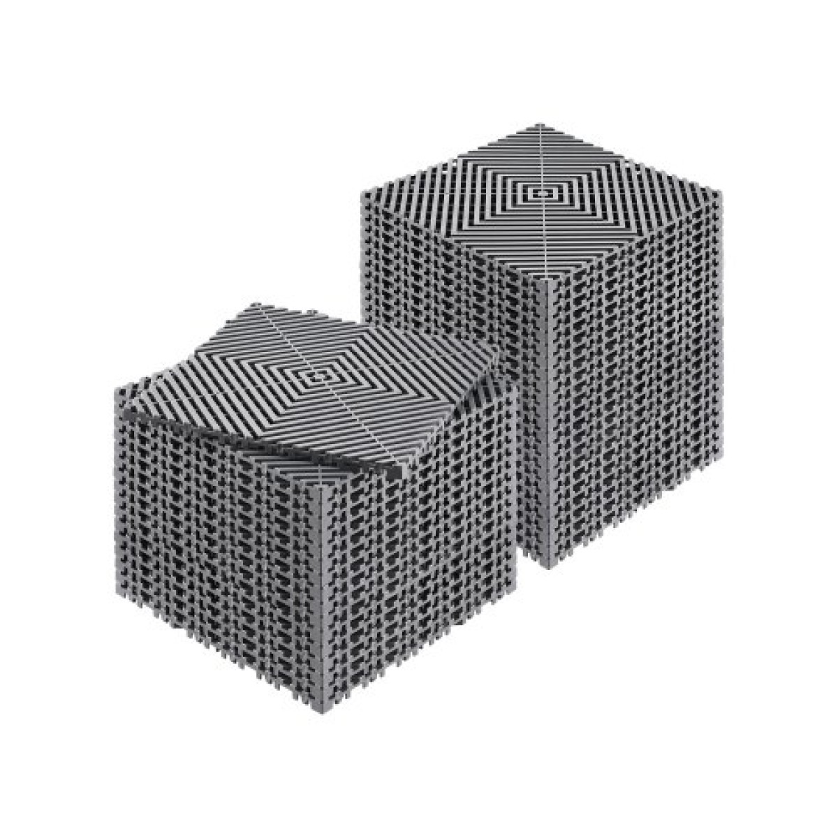 VEVOR Interlocking Drinage Mat, 12" x 12" Modular Interlocking Cushion, 40 Pcs Spicing Drinage Mats, Αντιολισθητικό Γκρι PP Πλακάκι δαπέδου αποστράγγισης και Χαλάκι ντους, για γκαράζ, κήπο, κουζίνα και εξωτερικό χώρο