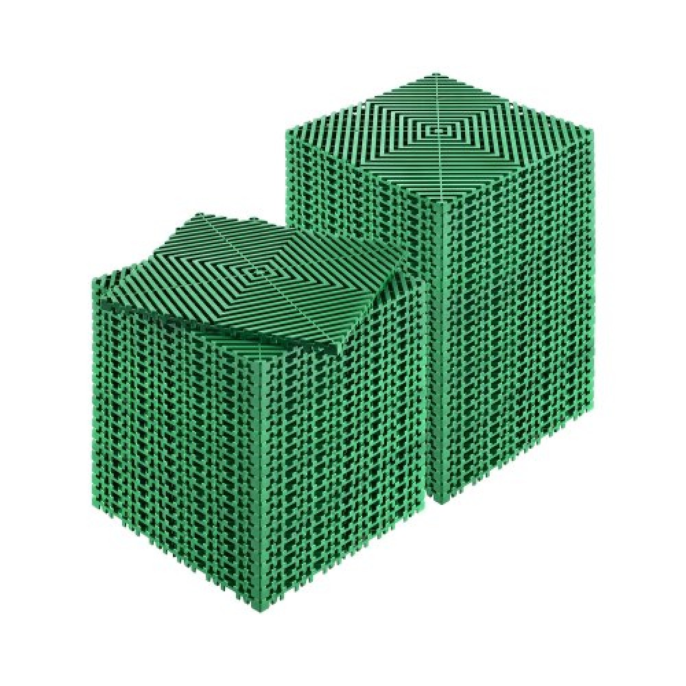 VEVOR Interlocking Drinage Mat, 50 Pcs Modular Interlocking Cushion, 12" x 12" Spicing Dranage Mats, Αντιολισθητικό Πράσινο Πλακάκι δαπέδου αποστράγγισης PP και Χαλάκι ντους, για γκαράζ, κήπο, κουζίνα και εξωτερικό χώρο