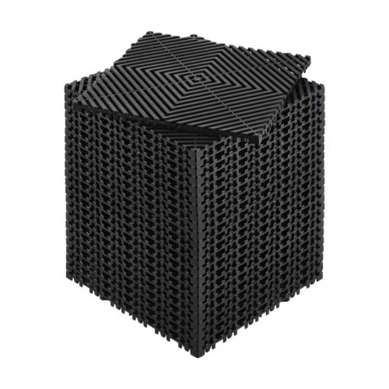 VEVOR Interlocking Drinage Mat, 12" x 12" Modular Interlocking Cushion, 24 Pcs Spicing Drinage Mats, Αντιολισθητικό Μαύρο PP Πλακάκι δαπέδου αποστράγγισης και Χαλάκι ντους, για γκαράζ, κήπο, κουζίνα και εξωτερικό χώρο