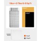 VEVOR Dryland Tiles for Hockey Floor Mat, 12 x 12 σε 15 τεμ. Συμπλεκόμενη ευέλικτη επιφάνεια προπόνησης, πλακάκια δαπέδου χορού, εξοπλισμός προπόνησης χόκεϊ για σκοποβολή (Ash Grey, 15 sq. ft/Box)