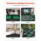 VEVOR Interlocking Drinage Mat, 12" x 12" Modular Interlocking Cushion, 12 Pcs Spicing Drinage Mats, Αντιολισθητικό Μαύρο PP Πλακάκι δαπέδου αποστράγγισης και Χαλάκι ντους, για γκαράζ, κήπο, κουζίνα και εξωτερικό χώρο