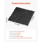 VEVOR Interlocking Drinage Mat, 12" x 12" Modular Interlocking Cushion, 12 Pcs Spicing Drinage Mats, Αντιολισθητικό Μαύρο PP Πλακάκι δαπέδου αποστράγγισης και Χαλάκι ντους, για γκαράζ, κήπο, κουζίνα και εξωτερικό χώρο