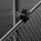 Σετ συρόμενης πύλης VEVOR, κιτ υλικού κυλιόμενης πύλης με αυλάκωση τροχού σχήματος U για συρόμενες πύλες και κυλιόμενη πόρτα, κύλινδροι συρόμενης πύλης 4 τροχοί τροχών με κάλυμμα, συρόμενος κύλινδρος βαρέως τύπου, μαύρο