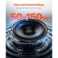 Υπογούφερ αυτοκινήτου VEVOR 10" 400 W, Λεπτά υπογούφερ αυτοκινήτου κάτω από το κάθισμα, Ενσωματωμένος δευτερεύων ενισχυτής ήχου χαμηλού προφίλ, είσοδος υψηλού/χαμηλού επιπέδου και ελεγκτής έντασης ήχου για SUV, αυτοκίνητο, φορτηγό, RV