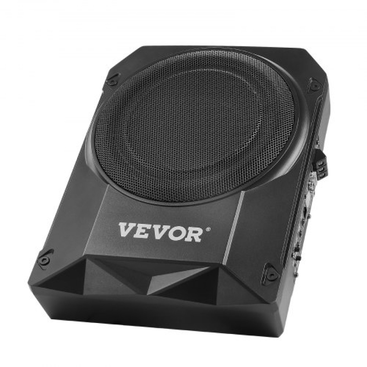 Υπογούφερ αυτοκινήτου VEVOR 10" 400 W, Λεπτά υπογούφερ αυτοκινήτου κάτω από το κάθισμα, Ενσωματωμένος δευτερεύων ενισχυτής ήχου χαμηλού προφίλ, είσοδος υψηλού/χαμηλού επιπέδου και ελεγκτής έντασης ήχου για SUV, αυτοκίνητο, φορτηγό, RV