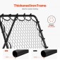 VEVOR Soccer Rebounder Rebound Net, Kick-Back 34"x34", φορητά δώρα προπόνησης ποδοσφαίρου, πλήρως ρυθμιζόμενο δίχτυ γωνιών, βοηθήματα και εξοπλισμός για παιδιά, εφήβους και όλες τις ηλικίες, Εύκολη ρύθμιση και τέλεια αποθήκευση