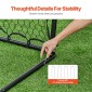 VEVOR Soccer Rebounder Rebound Net, Kick-Back 34"x34", φορητά δώρα προπόνησης ποδοσφαίρου, πλήρως ρυθμιζόμενο δίχτυ γωνιών, βοηθήματα και εξοπλισμός για παιδιά, εφήβους και όλες τις ηλικίες, Εύκολη ρύθμιση και τέλεια αποθήκευση