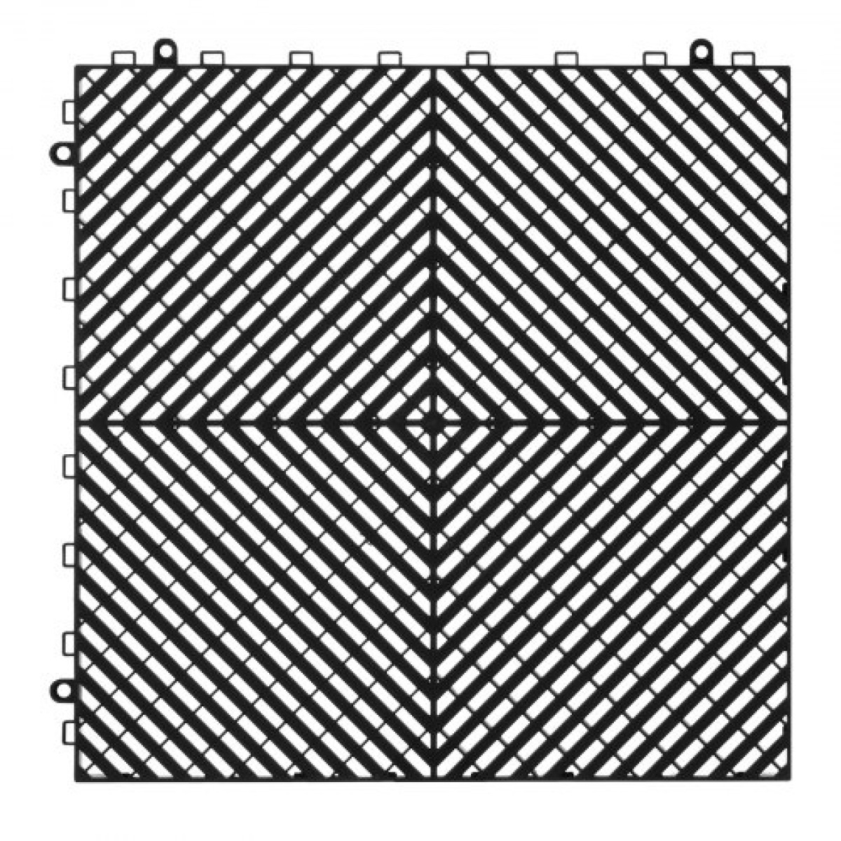 VEVOR Interlocking Drinage Mat, 15,7” x 15,7” Modular Interlocking Cushion, 24 Pcs Spicing Dranage Mats, Αντιολισθητικό Μαύρο PP Πλακάκι δαπέδου αποστράγγισης και Χαλάκι ντους, για γκαράζ, κήπο, κουζίνα και εξωτερικό χώρο