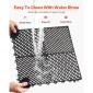 VEVOR Interlocking Drinage Mat, 15,7” x 15,7” Modular Interlocking Cushion, 24 Pcs Spicing Dranage Mats, Αντιολισθητικό Μαύρο PP Πλακάκι δαπέδου αποστράγγισης και Χαλάκι ντους, για γκαράζ, κήπο, κουζίνα και εξωτερικό χώρο