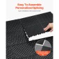 VEVOR Interlocking Drinage Mat, 15,7” x 15,7” Modular Interlocking Cushion, 24 Pcs Spicing Dranage Mats, Αντιολισθητικό Μαύρο PP Πλακάκι δαπέδου αποστράγγισης και Χαλάκι ντους, για γκαράζ, κήπο, κουζίνα και εξωτερικό χώρο