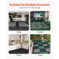 VEVOR Interlocking Drinage Mat, 15,7” x 15,7” Modular Interlocking Cushion, 24 Pcs Spicing Dranage Mats, Αντιολισθητικό Μαύρο PP Πλακάκι δαπέδου αποστράγγισης και Χαλάκι ντους, για γκαράζ, κήπο, κουζίνα και εξωτερικό χώρο