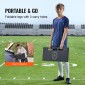 VEVOR Soccer Rebounder Board, Φορητός τοίχος ποδοσφαίρου 32"X12" με 2 γωνίες ανάκαμψης, αναδιπλούμενος HDPE Kickback Rebound Board, Εξοπλισμός προπόνησης ποδοσφαίρου για παιδιά και ενήλικες, Passing & Shooting Practice