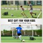 VEVOR Soccer Rebounder Board, Φορητός τοίχος ποδοσφαίρου 32"X12" με 2 γωνίες ανάκαμψης, αναδιπλούμενος HDPE Kickback Rebound Board, Εξοπλισμός προπόνησης ποδοσφαίρου για παιδιά και ενήλικες, Passing & Shooting Practice