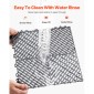 VEVOR Interlocking Drinage Mat, 12" x 12" Modular Interlocking Cushion, 12 Pcs Spicing Drinage Mats, Αντιολισθητικό Γκρι PP Πλακάκι δαπέδου αποστράγγισης και Χαλάκι ντους, για γκαράζ, κήπο, κουζίνα και εξωτερικό χώρο