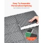 VEVOR Interlocking Drinage Mat, 12" x 12" Modular Interlocking Cushion, 12 Pcs Spicing Drinage Mats, Αντιολισθητικό Γκρι PP Πλακάκι δαπέδου αποστράγγισης και Χαλάκι ντους, για γκαράζ, κήπο, κουζίνα και εξωτερικό χώρο
