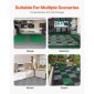 VEVOR Interlocking Drinage Mat, 12" x 12" Modular Interlocking Cushion, 12 Pcs Spicing Drinage Mats, Αντιολισθητικό Γκρι PP Πλακάκι δαπέδου αποστράγγισης και Χαλάκι ντους, για γκαράζ, κήπο, κουζίνα και εξωτερικό χώρο