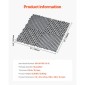 VEVOR Interlocking Drinage Mat, 12" x 12" Modular Interlocking Cushion, 12 Pcs Spicing Drinage Mats, Αντιολισθητικό Γκρι PP Πλακάκι δαπέδου αποστράγγισης και Χαλάκι ντους, για γκαράζ, κήπο, κουζίνα και εξωτερικό χώρο
