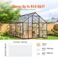 VEVOR 12 Pack Πολυκαρβονικά πάνελ θερμοκηπίου, 2' X 4' X 0,24'' Φύλλα πάνελ οροφής, αδιάβροχη προστατευμένη από υπεριώδη ακτινοβολία κυματοειδές πλαστική στέγη, διαφανή φύλλα στέγης με αντοχή στην κρούση για θερμοκήπιο/κήπο
