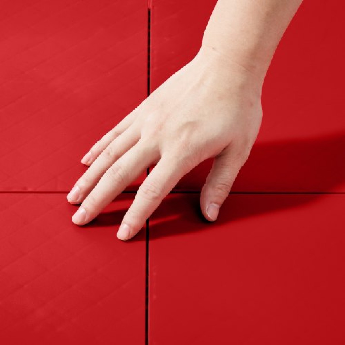VEVOR Dryland Tiles for Hockey Floor Mat, 12 x 12 σε 8 τεμ. Συμπλεκόμενη ευέλικτη επιφάνεια προπόνησης, Πλακάκια δαπέδου χορού, σανίδα προπόνησης χόκεϊ για σκοποβολή (Κόκκινο, 8 sq. ft/Box)