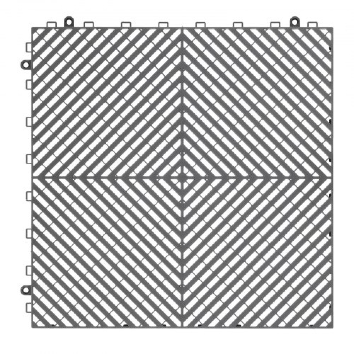 VEVOR Interlocking Drinage Mat, 15,7” x 15,7” Modular Interlocking Cushion, 24 Pcs Spicing Dranage Mats, Αντιολισθητικό Γκρι PP Πλακάκι δαπέδου αποστράγγισης και Χαλάκι ντους, για γκαράζ, κήπο, κουζίνα και εξωτερικό χώρο