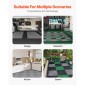 VEVOR Interlocking Drinage Mat, 15,7” x 15,7” Modular Interlocking Cushion, 24 Pcs Spicing Dranage Mats, Αντιολισθητικό Γκρι PP Πλακάκι δαπέδου αποστράγγισης και Χαλάκι ντους, για γκαράζ, κήπο, κουζίνα και εξωτερικό χώρο