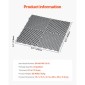 VEVOR Interlocking Drinage Mat, 15,7” x 15,7” Modular Interlocking Cushion, 24 Pcs Spicing Dranage Mats, Αντιολισθητικό Γκρι PP Πλακάκι δαπέδου αποστράγγισης και Χαλάκι ντους, για γκαράζ, κήπο, κουζίνα και εξωτερικό χώρο