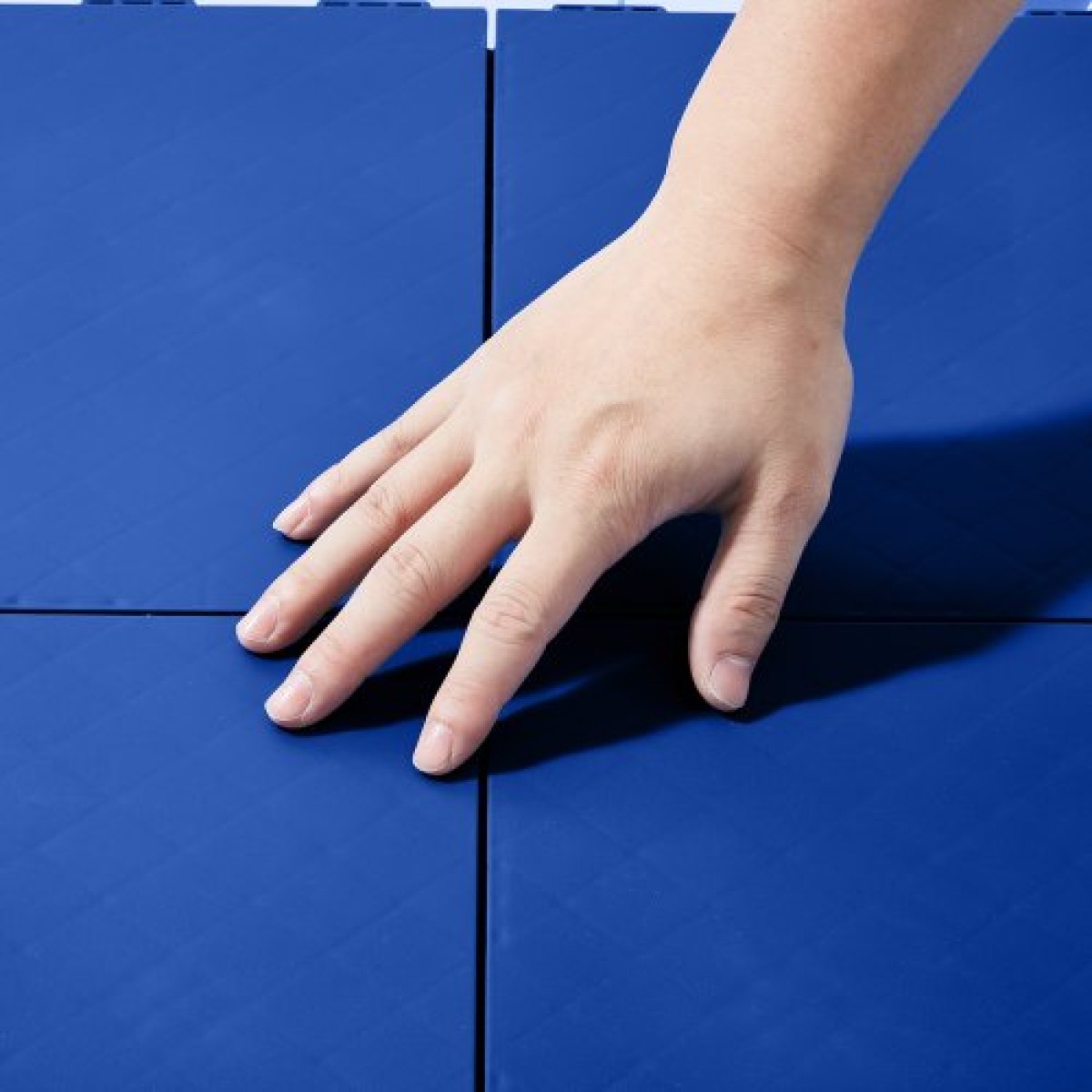VEVOR Dryland Tiles for Hockey Floor Mat, 12 x 12 σε 8 τεμ. Αλληλένδετη ευέλικτη επιφάνεια προπόνησης, Πλακάκια δαπέδου χορού, σανίδα προπόνησης χόκεϊ για σκοποβολή (Μπλε, 8 τ.μ./Κουτί)