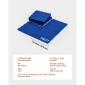 VEVOR Dryland Tiles for Hockey Floor Mat, 12 x 12 σε 8 τεμ. Αλληλένδετη ευέλικτη επιφάνεια προπόνησης, Πλακάκια δαπέδου χορού, σανίδα προπόνησης χόκεϊ για σκοποβολή (Μπλε, 8 τ.μ./Κουτί)