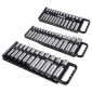 VEVOR Portable Socket Organizer Tray, 3-Piece Metric & SAE Socket Organizer Set, 1/4'', 3/8'' και 1/2'' Υποδοχή βαρέως τύπου με λαβή & μαγνητική βάση για συρτάρι εργαλειοθήκης, συγκράτηση έως και 76 υποδοχές