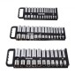 VEVOR Portable Socket Organizer Tray, 3-Piece Metric & SAE Socket Organizer Set, 1/4'', 3/8'' και 1/2'' Υποδοχή βαρέως τύπου με λαβή & μαγνητική βάση για συρτάρι εργαλειοθήκης, συγκράτηση έως και 76 υποδοχές