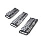 VEVOR Portable Socket Organizer Tray, 3-Piece Metric & SAE Socket Organizer Set, 1/4'', 3/8'' και 1/2'' Υποδοχή βαρέως τύπου με λαβή & μαγνητική βάση για συρτάρι εργαλειοθήκης, συγκράτηση έως και 76 υποδοχές