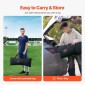 VEVOR Soccer Rebound Trainer, 6x4FT Iron Soccer Training Equipment, Sports Football Rebounder Wall, Διχτυωτό διπλής όψης, Εύκολη συναρμολόγηση, Ιδανικό για εξάσκηση στην πίσω αυλή, Solo Training, Passing
