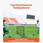 VEVOR Soccer Rebound Trainer, 6x4FT Iron Soccer Training Equipment, Sports Football Rebounder Wall, Διχτυωτό διπλής όψης, Εύκολη συναρμολόγηση, Ιδανικό για εξάσκηση στην πίσω αυλή, Solo Training, Passing