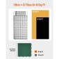 VEVOR Dryland Tiles for Hockey Floor Mat, 12 x 12 σε 8 τεμ. Συμπλεκόμενη ευέλικτη επιφάνεια προπόνησης, Πλακάκια δαπέδου χορού, πίνακας εξοπλισμού προπόνησης χόκεϊ για σκοποβολή (πράσινο, 8 τετραγωνικά πόδια/Κουτί)