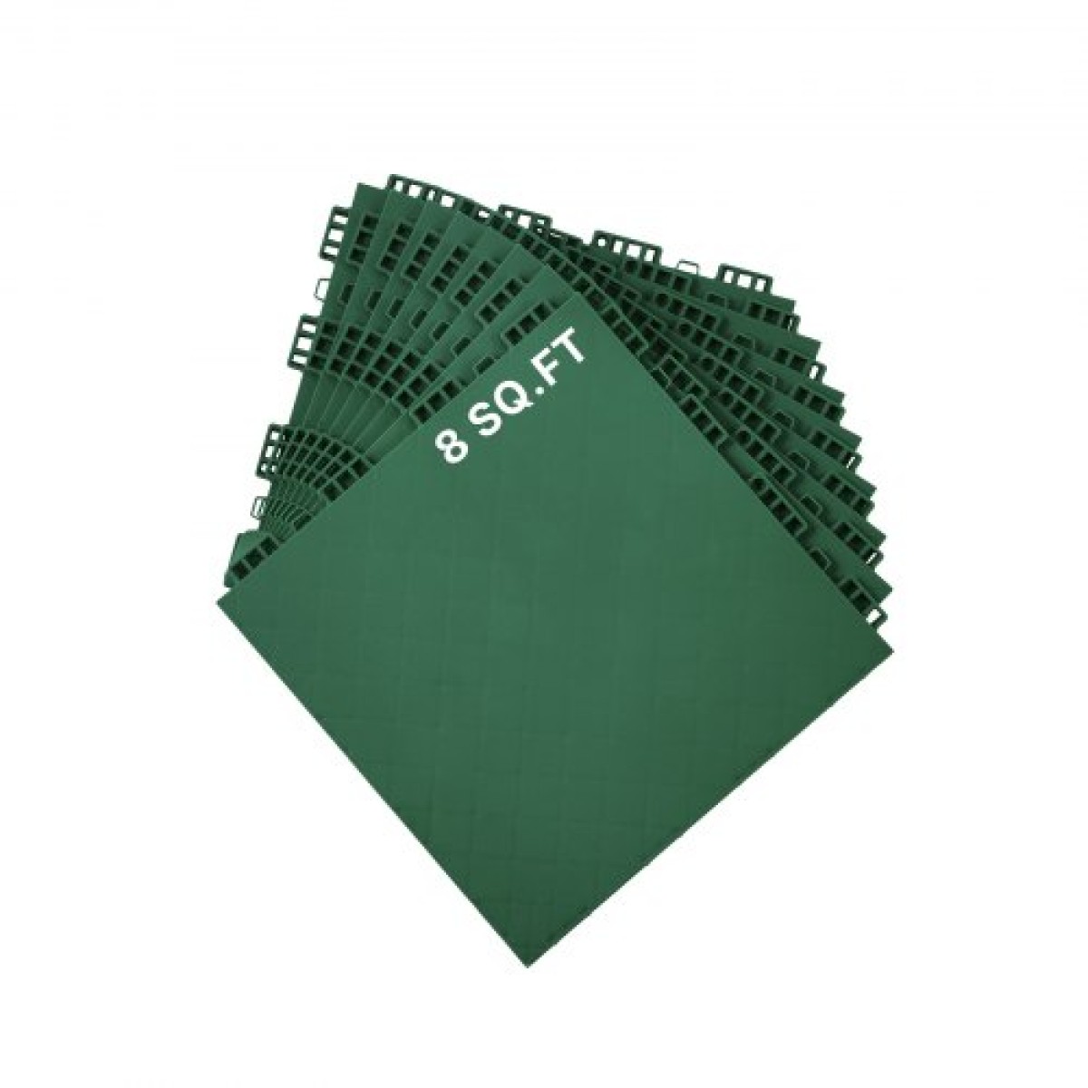 VEVOR Dryland Tiles for Hockey Floor Mat, 12 x 12 σε 8 τεμ. Συμπλεκόμενη ευέλικτη επιφάνεια προπόνησης, Πλακάκια δαπέδου χορού, πίνακας εξοπλισμού προπόνησης χόκεϊ για σκοποβολή (πράσινο, 8 τετραγωνικά πόδια/Κουτί)