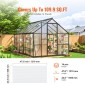 VEVOR 14 Pack Πολυανθρακικά Πάνελ Θερμοκηπίου, 2' X 4' X 0,16'' Φύλλα πάνελ οροφής, Αδιάβροχη προστατευμένη από υπεριώδη ακτινοβολία κυματοειδές πλαστική στέγη, διαφανή φύλλα στέγης με αντοχή στην κρούση για θερμοκήπιο/κήπο