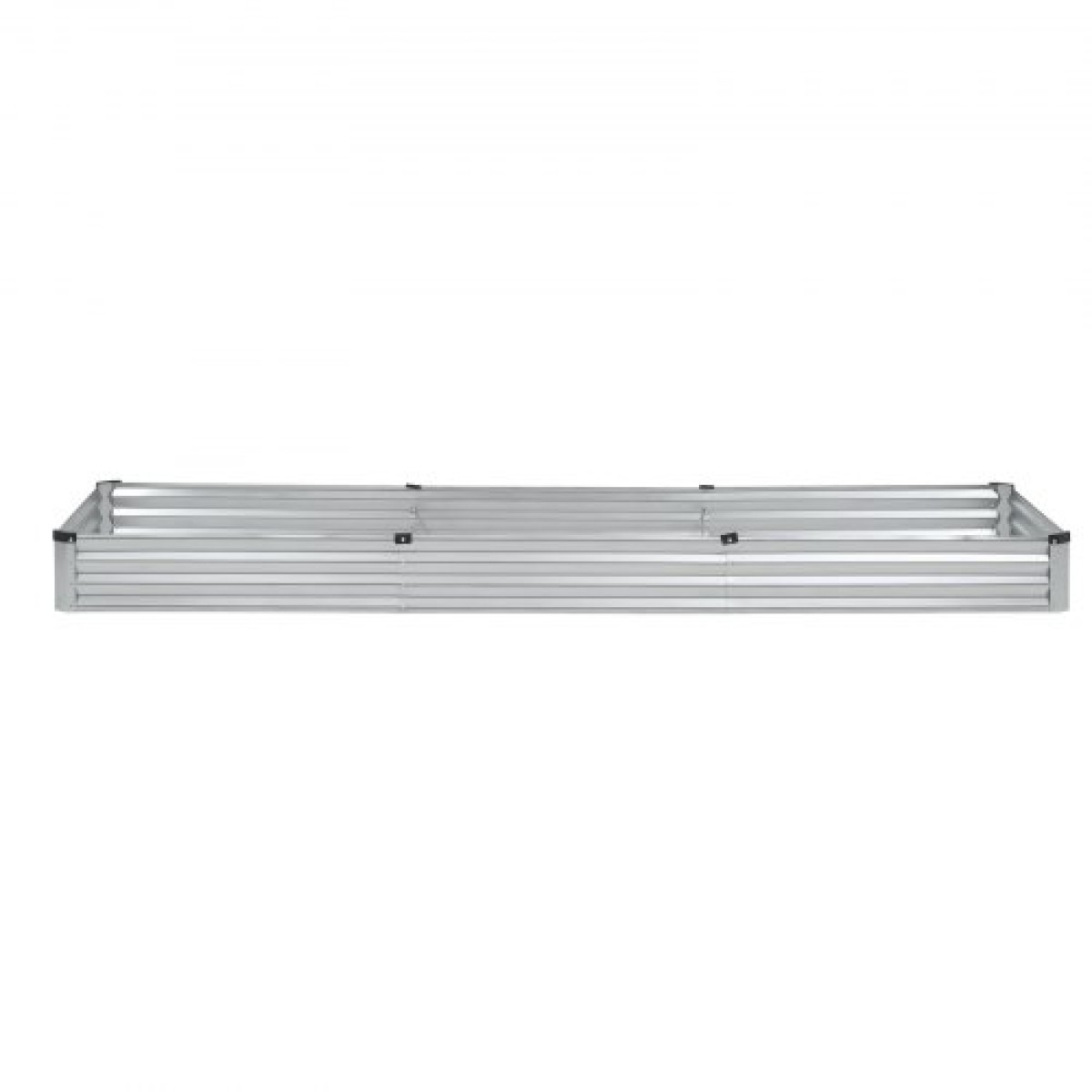 VEVOR Μεταλλικό υπερυψωμένο κρεβάτι κήπου, 3,6 x 1,2 x 0,3 m Εξωτερικό κουτί κήπου Galvalume Planter Garden Box, Σχέδιο ανοιχτού πυθμένα, Μεγάλο υπερυψωμένο κρεβάτι για καλλιέργεια λαχανικών, λουλουδιών και παχύφυτων, γαλβανισμένο χρώμα