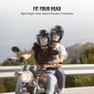 Κράνος μοτοσικλέτας VEVOR, 3/4-πρόσωπο, Smart Street ABS & Κράνος υψηλής πυκνότητας με επικοινωνίες Bluetooth και εναλλάξιμος φακός, άνετο κράνος Motocross με έγκριση DOT, Κατάλληλο για νέους και ενήλικες