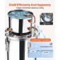 VEVOR Alcohol Still, 3 Gal / 11,4 L Stainless Steel Water Alcohol Distiller with Copper Coil, Home Brewing Refining Fermentation Kit with thermometer, for Wine Whisky Brandy, Silver