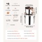 VEVOR Alcohol Still, 3 Gal / 11,4 L από ανοξείδωτο ατσάλι Νερού Οινοπνευματοποιός Αποστακτήρα με Χάλκινο Πηνίο, Home Brewing Refining Kit ζύμωσης με θερμόμετρο & αντλία, για μπράντυ ουίσκι κρασιού, ασημί