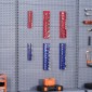 VEVOR Magnetic Socket Organizer Set, 6PCS Socket Holder, 1/4'', 3/8'' & 1/2'' Metric Socket Trays SAE with Clear Labels, Hold to 143PCS Standard & Deep Sockets, Blue & Red (Δεν περιλαμβάνονται οι πρίζες)