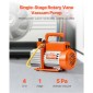 Αντλία κενού VEVOR, 113 L/min (4 CFM), Περιστροφική αντλία κενού HVAC μονοβάθμιου πτερυγίου, για συστήματα R134a R22 R410a, κιτ αυτόματης αντλίας κενού εναλλασσόμενου ρεύματος με φιάλη λαδιού, για απαέρωση ρητίνης συντήρησης κλιματιστικών αυτοκινήτων