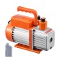 Αντλία κενού VEVOR, 113 L/min (4 CFM), Περιστροφική αντλία κενού HVAC μονοβάθμιου πτερυγίου, για συστήματα R134a R22 R410a, κιτ αυτόματης αντλίας κενού εναλλασσόμενου ρεύματος με φιάλη λαδιού, για απαέρωση ρητίνης συντήρησης κλιματιστικών αυτοκινήτων