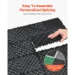 VEVOR Interlocking Drinage Mat, 12" x 12" Modular Interlocking Cushion, 40 Pcs Spicing Dranage Mats, Αντιολισθητικό Μαύρο PP Πλακάκι δαπέδου αποστράγγισης και Χαλάκι ντους, για γκαράζ, κήπο, κουζίνα και εξωτερικό χώρο