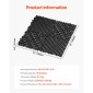 VEVOR Interlocking Drinage Mat, 12" x 12" Modular Interlocking Cushion, 40 Pcs Spicing Dranage Mats, Αντιολισθητικό Μαύρο PP Πλακάκι δαπέδου αποστράγγισης και Χαλάκι ντους, για γκαράζ, κήπο, κουζίνα και εξωτερικό χώρο