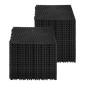 VEVOR Interlocking Drinage Mat, 12" x 12" Modular Interlocking Cushion, 40 Pcs Spicing Dranage Mats, Αντιολισθητικό Μαύρο PP Πλακάκι δαπέδου αποστράγγισης και Χαλάκι ντους, για γκαράζ, κήπο, κουζίνα και εξωτερικό χώρο