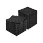 VEVOR Interlocking Drinage Mat, 12" x 12" Modular Interlocking Cushion, 40 Pcs Spicing Dranage Mats, Αντιολισθητικό Μαύρο PP Πλακάκι δαπέδου αποστράγγισης και Χαλάκι ντους, για γκαράζ, κήπο, κουζίνα και εξωτερικό χώρο