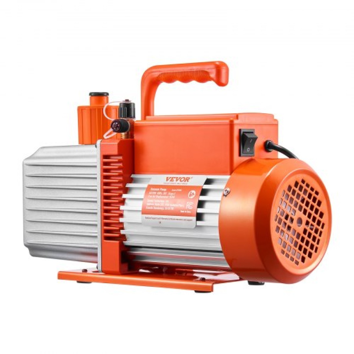 Αντλία κενού VEVOR, 254 L/min (9 CFM), Περιστροφική αντλία κενού με πτερύγια HVAC 2 σταδίων, για συστήματα R134a R22 R410a, Κιτ αντλίας κενού Auto AC με φιάλη λαδιού, για συντήρηση κλιματιστικών αυτοκινήτων Απαέρωση ρητίνης