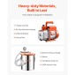 VEVOR 19 L(5 Gallon) Θάλαμος κενού και κιτ αντλίας 100 L/min (3,5 CFM), Θάλαμος από ανοξείδωτο χάλυβα, Κιτ θαλάμου απαέρωσης αντλίας κενού μονού σταδίου, με ακρυλικό καπάκι, λάδι, σωλήνας 1,5 m (4,92 πόδια), για Siliconessing Residence