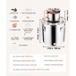 VEVOR Alcohol Still, 8 Gal / 30 L Stainless Steel Water Alcohol Distiller with Copper Coil, Home Brewing Refining Fermentation Kit with Thermometer & Pump, for Wine Whisky Brandy, Silver